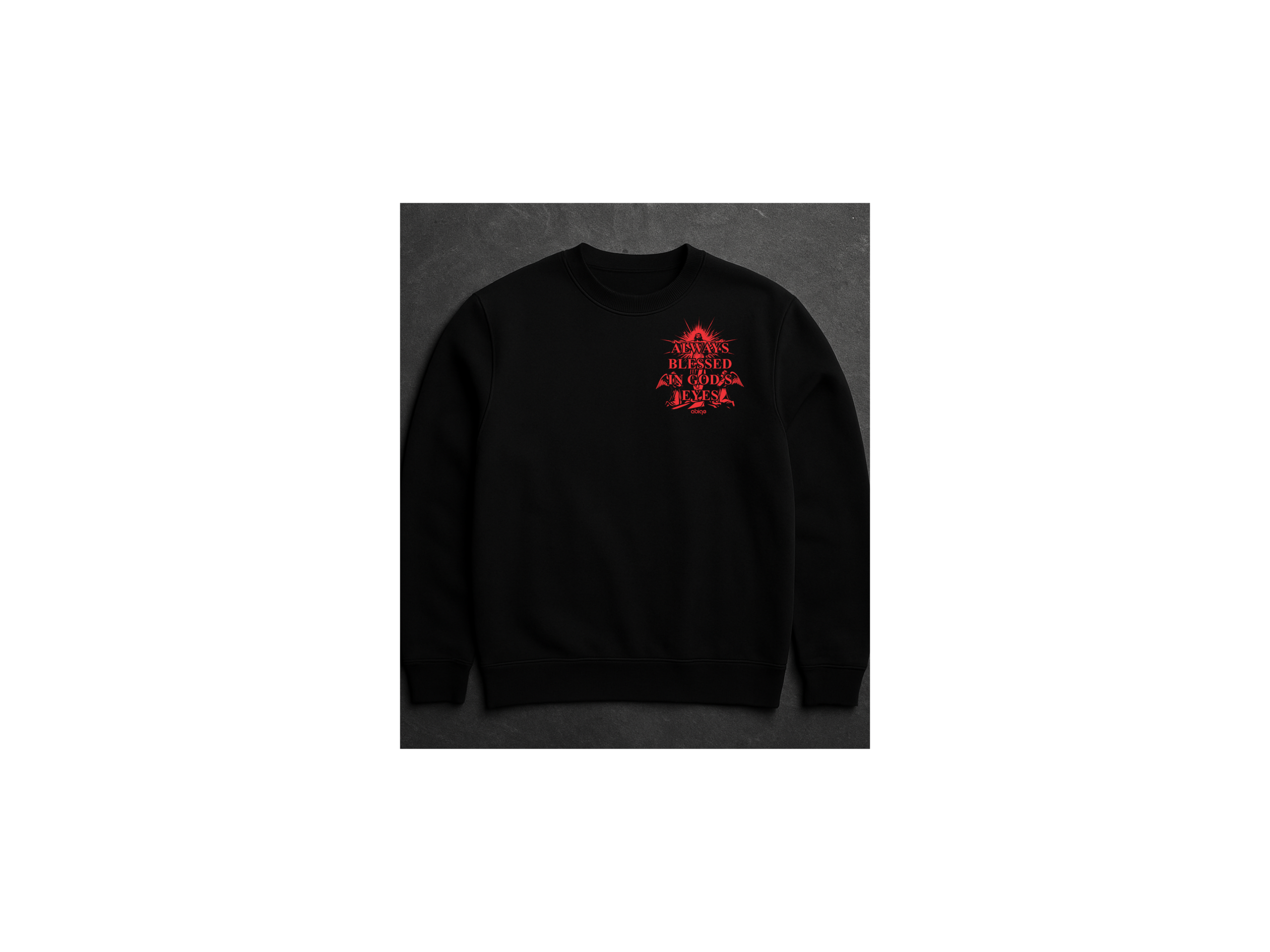 ABIGE "Because He Rose" Sweatshirt (Resurrection Sunday Edition) - Image 2