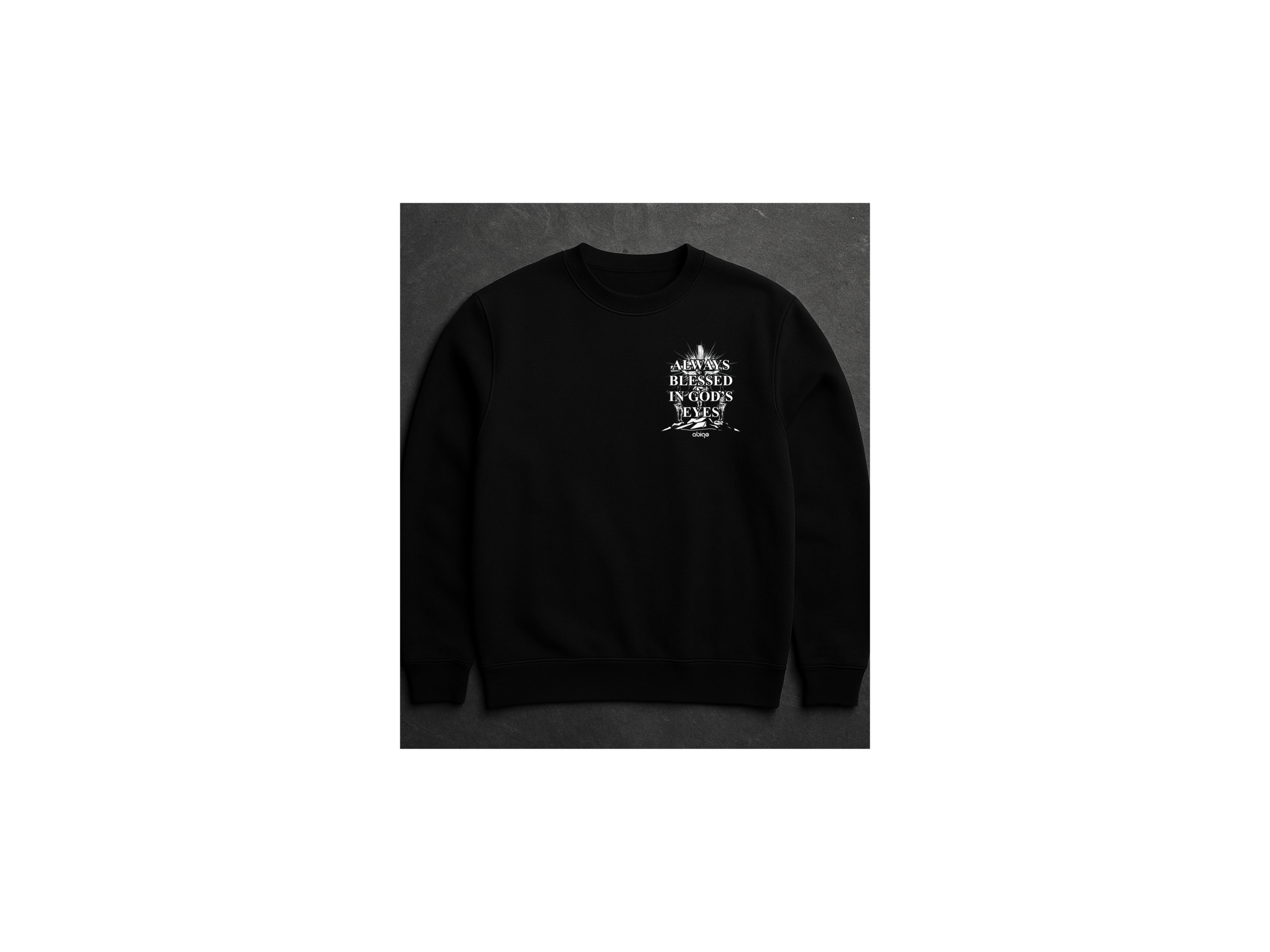 ABIGE "Because He Died" Sweatshirt (Resurrection Sunday Edition) - Image 2